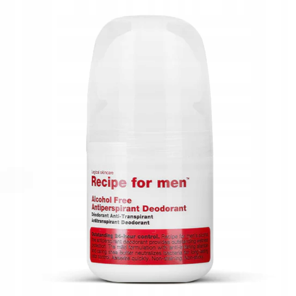 Recipe for Men Pánský antiperspirant Roll-on bez alkoholu vegan 60 Ml