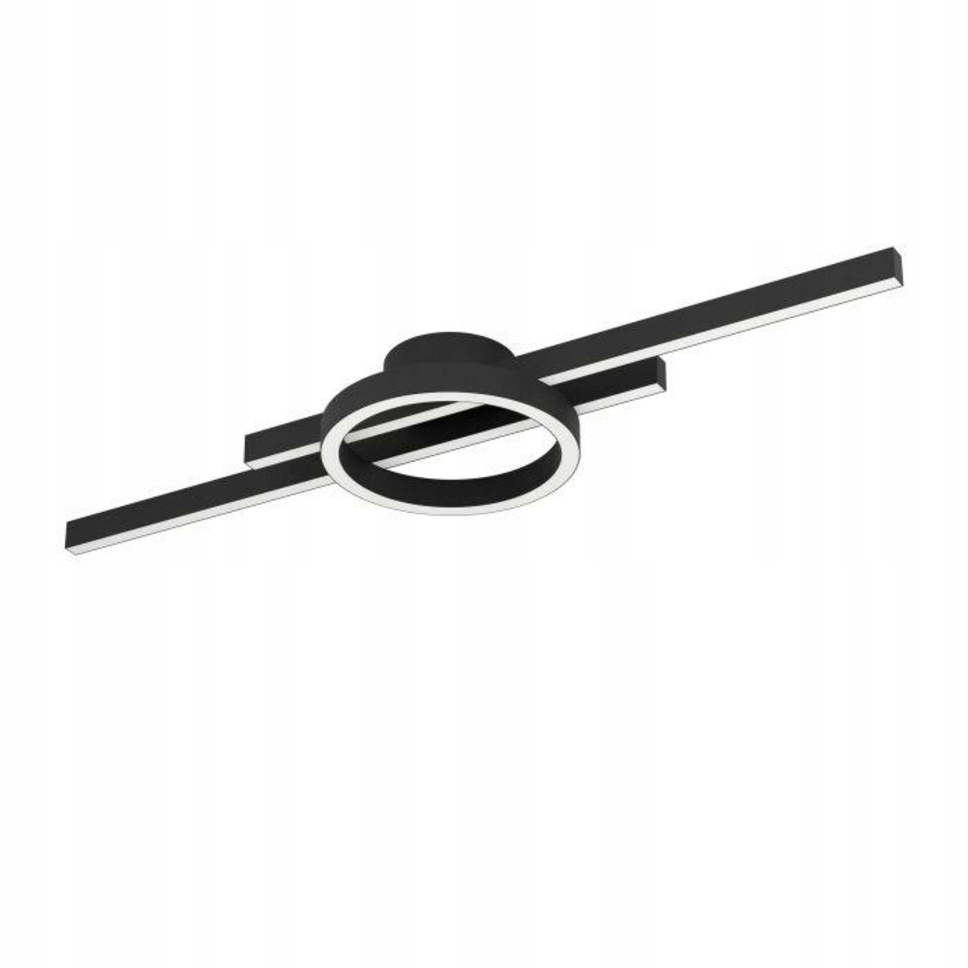 Stropné Led svietidlo Eglo Amandolo čierne 23,5 W Rgb Cct diaľkové ovládanie