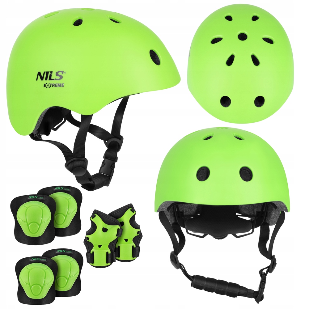 Kask Rowerowy Z Regulacją Na Deskorolkę Orzeszek 52-56 cm Ochraniacze S