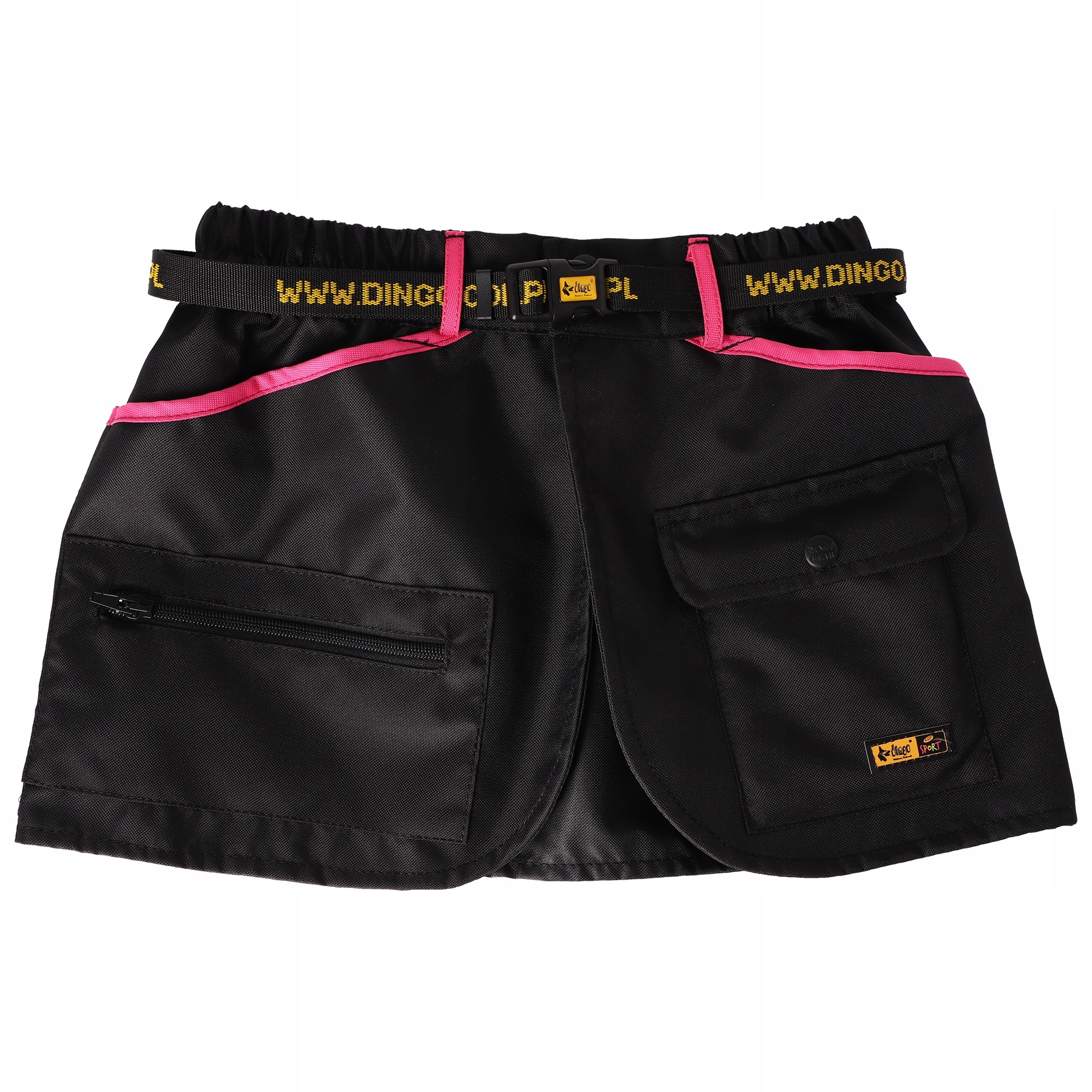 Levně Dingo Tréninkový pás 4 Fun velikost S černý/růžový