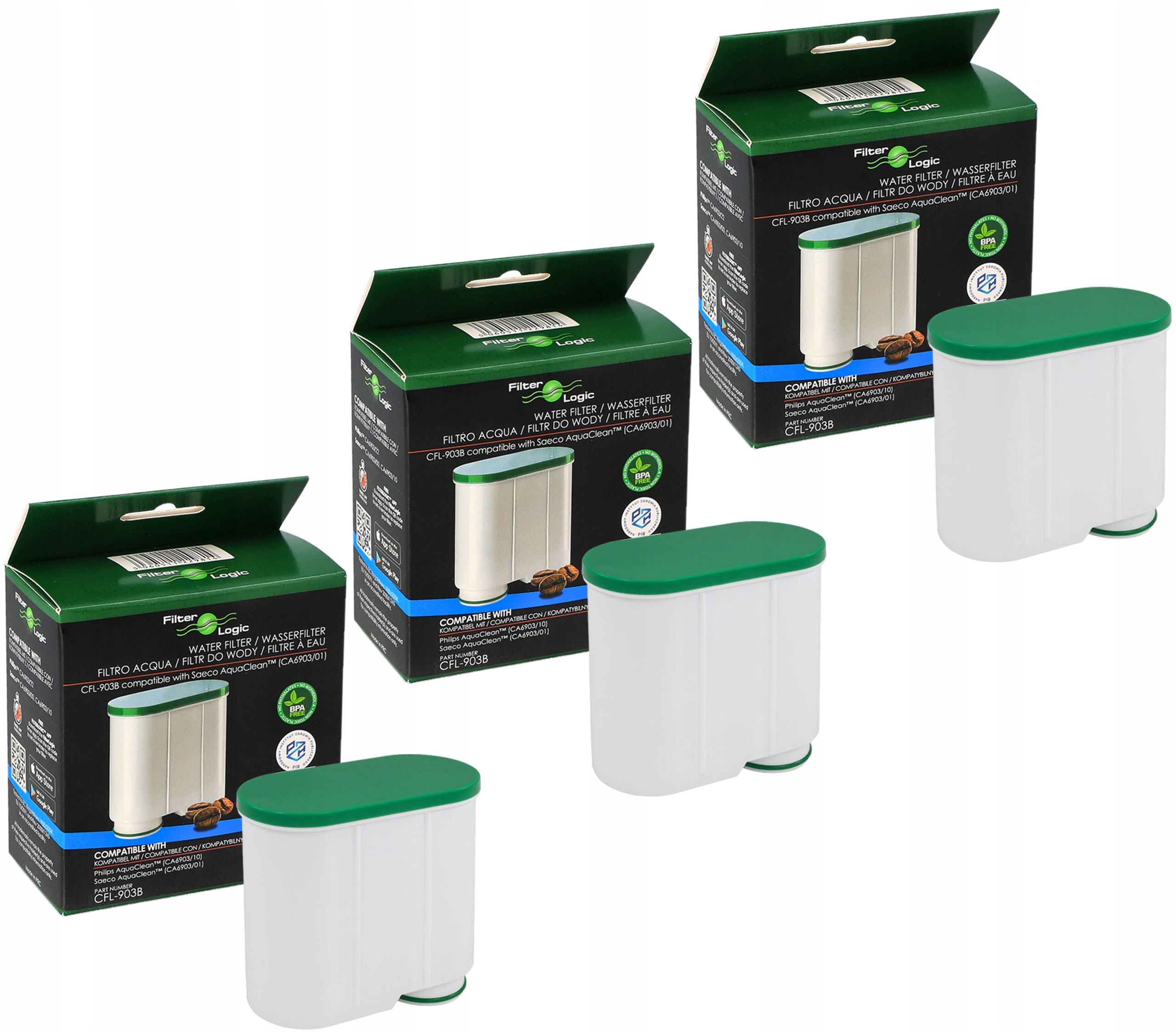 3x FILTR EKSPRESU Saeco AquaClean CA6903 ZAMIENNIK