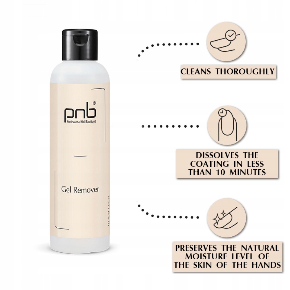 PNB GEL REMOVER 165 ML Rodzaj preparatu acetony, removery