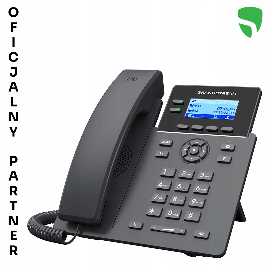 Grandstream GRP2602P Ip VoIP PoE telefon 2 linky 4 Sip účty