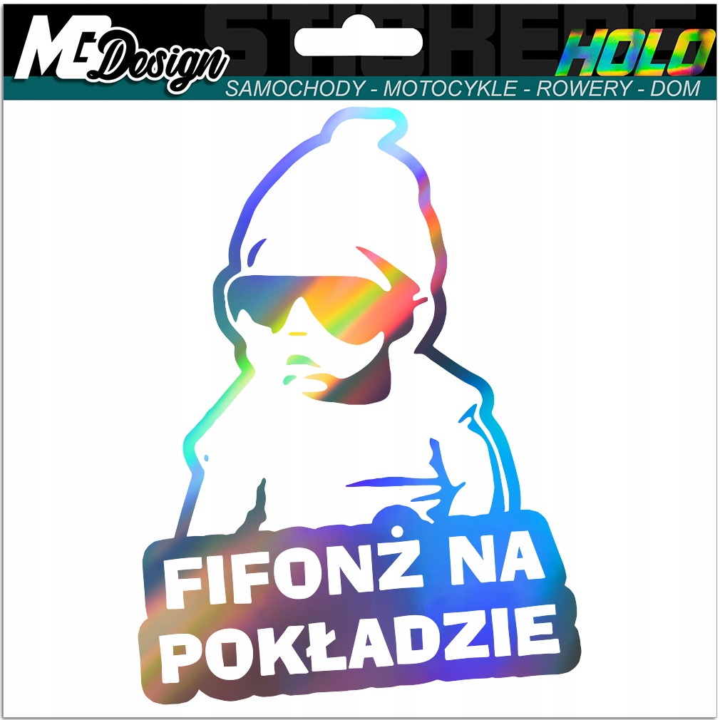 

Fifonż Na Pokładzie naklejka na szybę Hologram