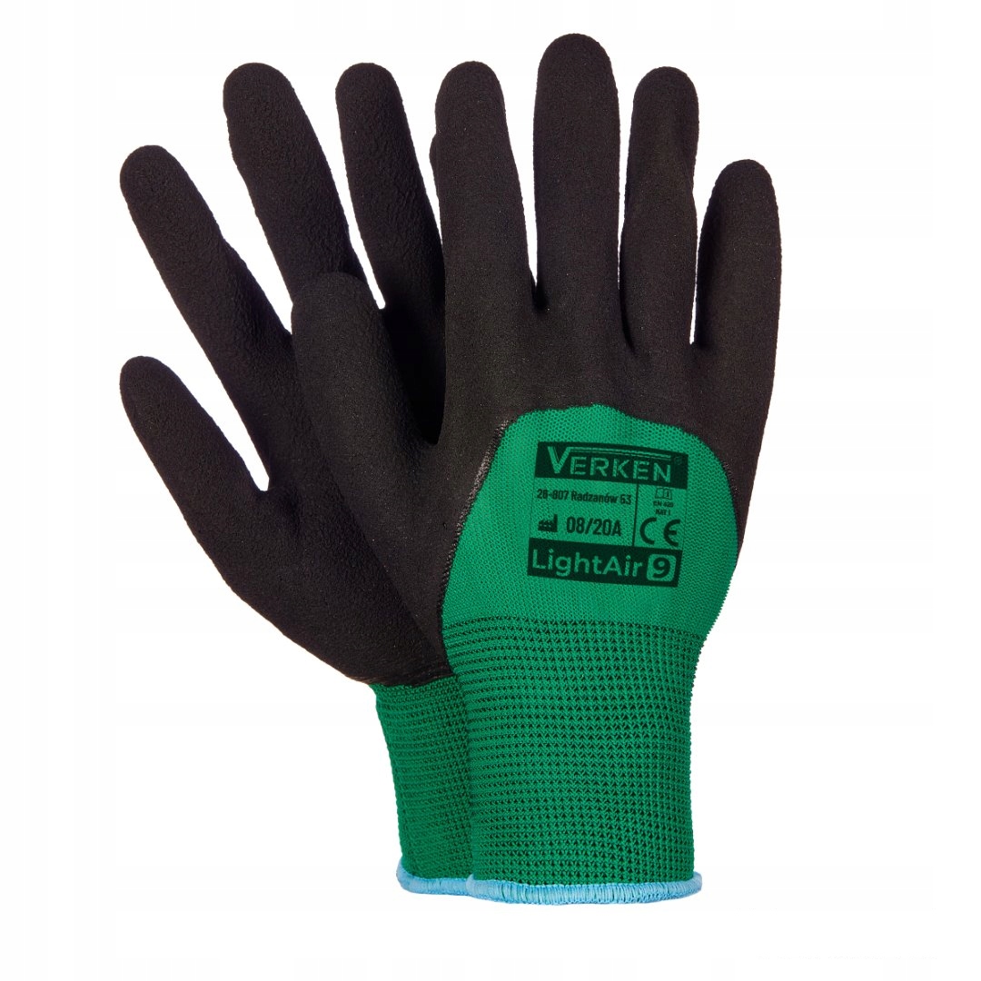 

10 Par Rękawice robocze powlekane Lightair r8