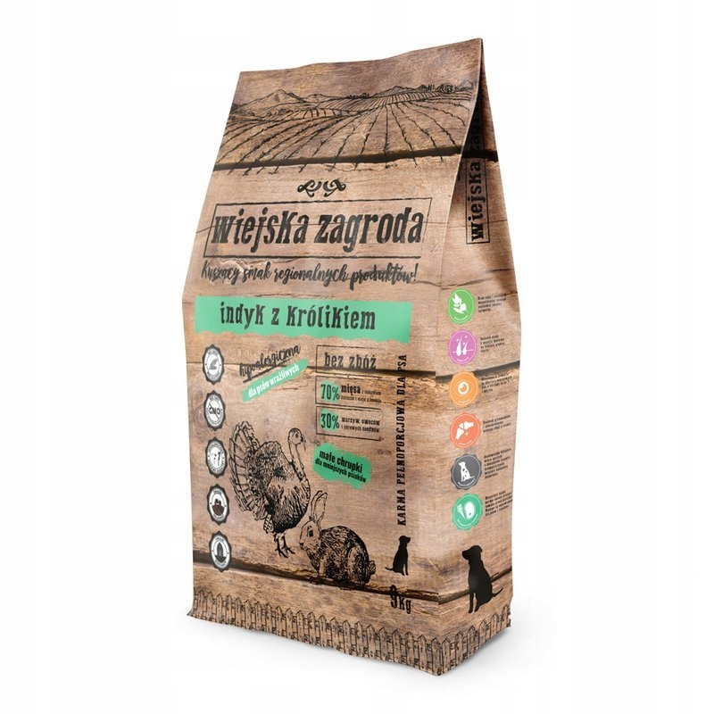 Wiejska Zagroda krůta s králíkem 9 kg