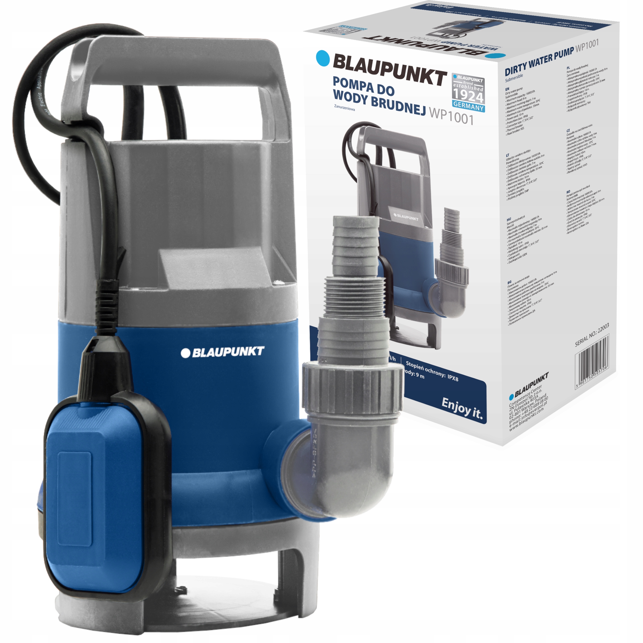 

Pompa Zatapialna Do Wody Brudnej Blaupunkt 1000W