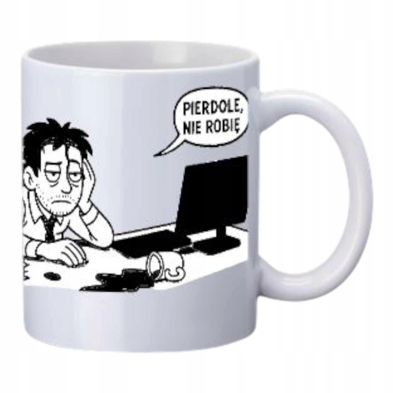 Hrnek Do Práce, Hrnek S Vtipným Potiskem, Piedole, Nedělám Vtipný Potisk