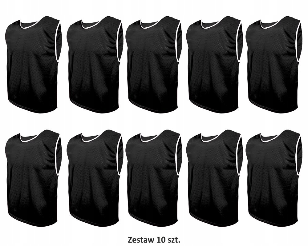 Reklamní fotbalový značkovač Tričko Tréninky Set 10 Ks Černá XL