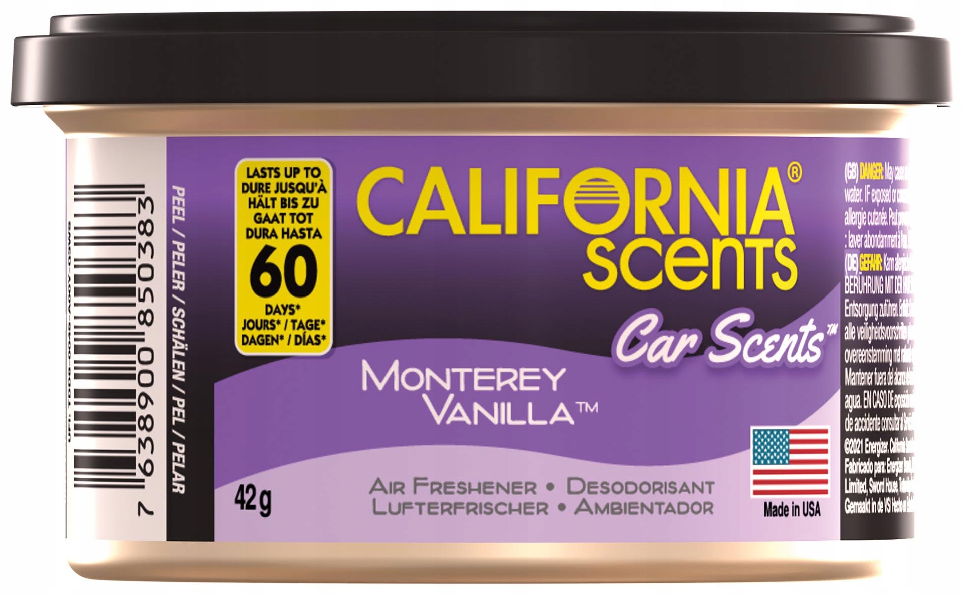 CALIFORNIA CAR SCENTS zapach MONTEREY VANILLA