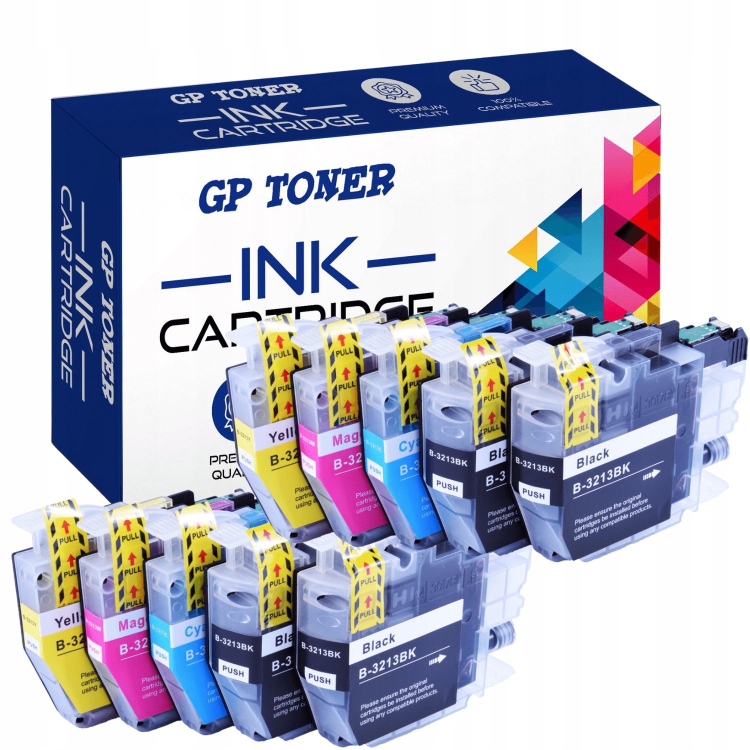 

10x Tusze do Brother DCP-J572dw DCP-J772dw LC-3213