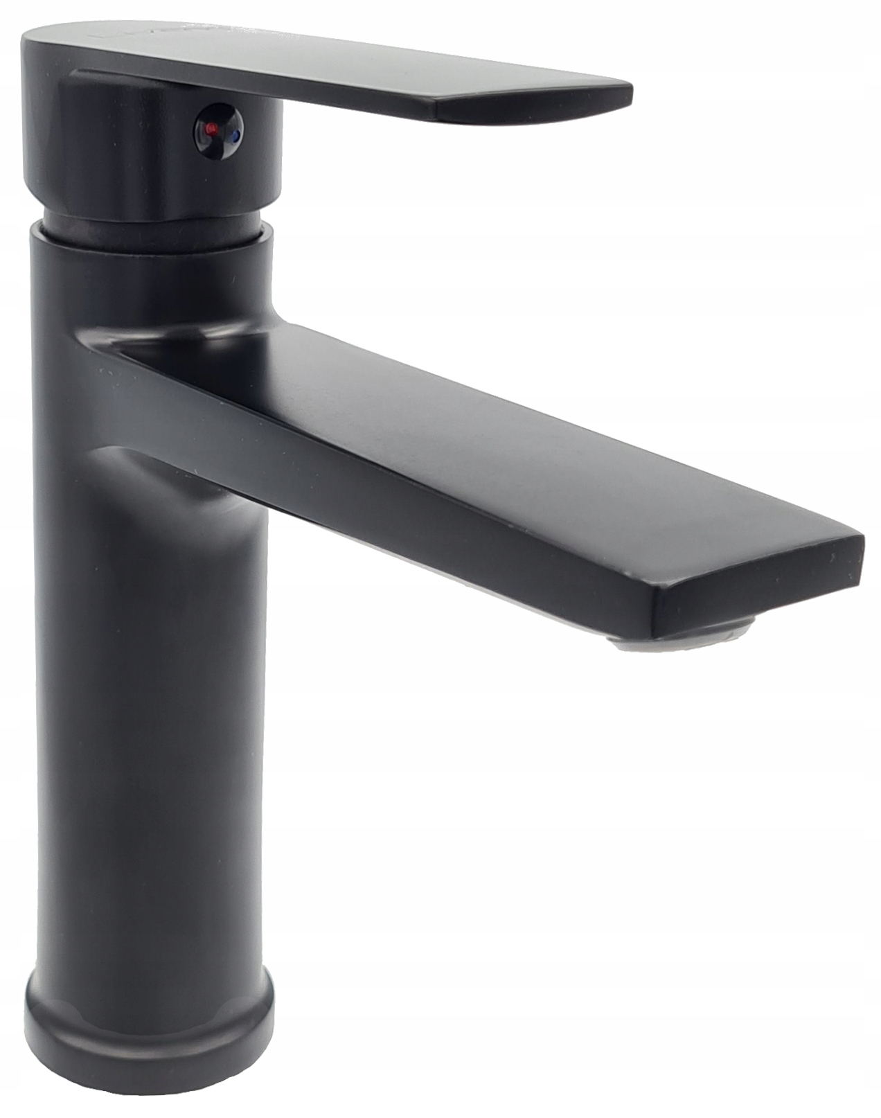 BATERIA UMYWALKOWA STOJĄCA CZARNA MAT CUBIC LOFT