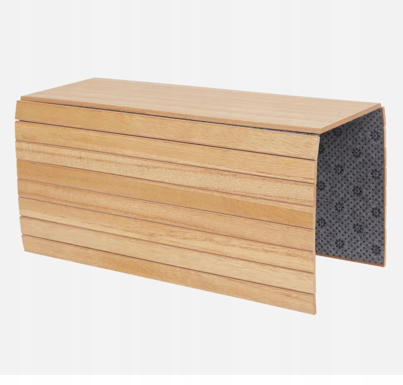 DREWNIANA ELASTYCZNA TACA BAMBUSOWA NA PODŁOKIETNIKI SOFY KANAPY 42 x 33 cm Rodzaj taca