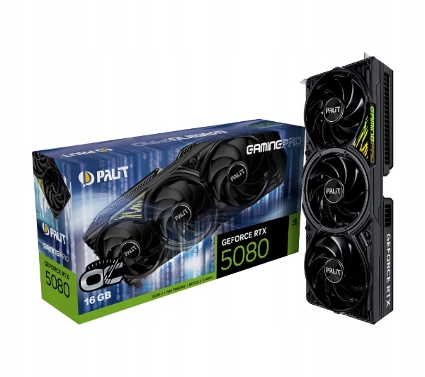 Karta Palit GeForce Rtx 5080 GamingPro Oc 16GB GDDR7 256bit Dlss 4