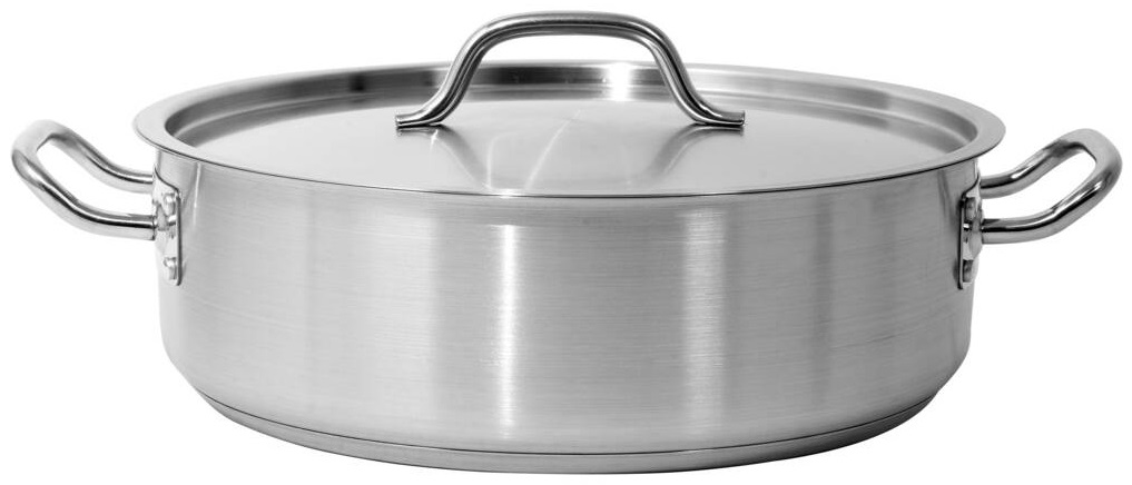 Garnek niski do duszenia z pokrywką indukcja 11,2L 36x11cm Yato YG-00055