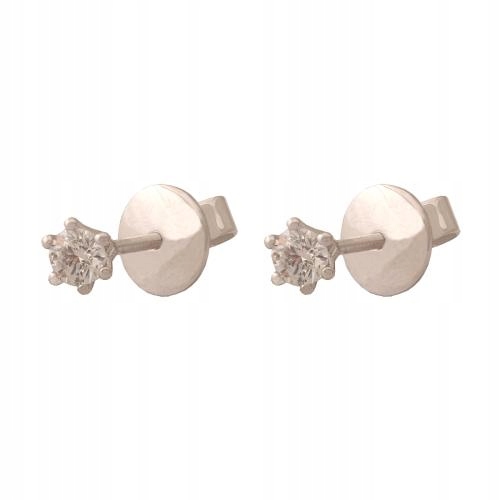 Dámské elegantní Náušnice z bílého zlata 585 s diamanty 1,00g pro ni