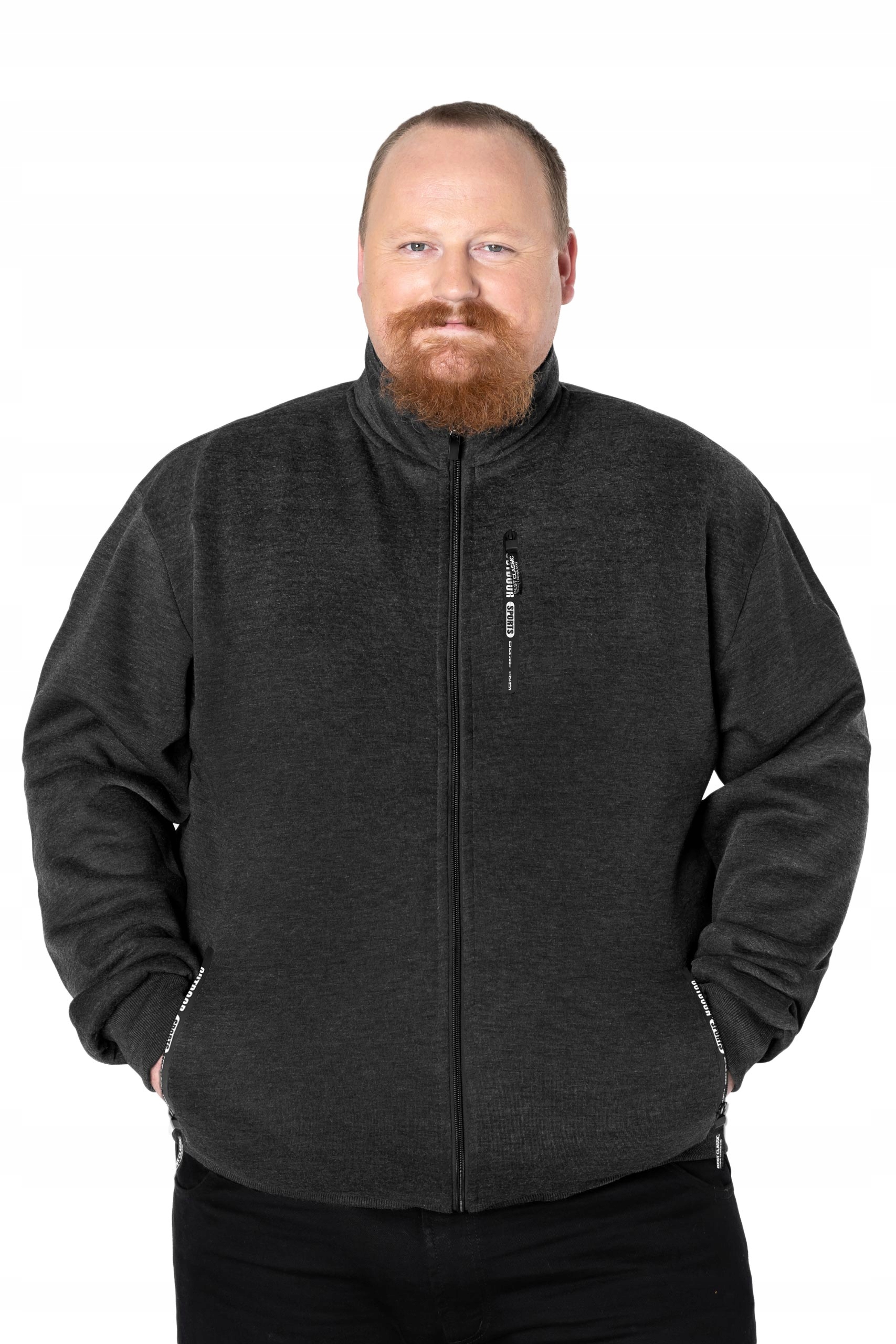 

Duża Bluza Dresowa Męska Rozsuwana 4906-03 r 4XL