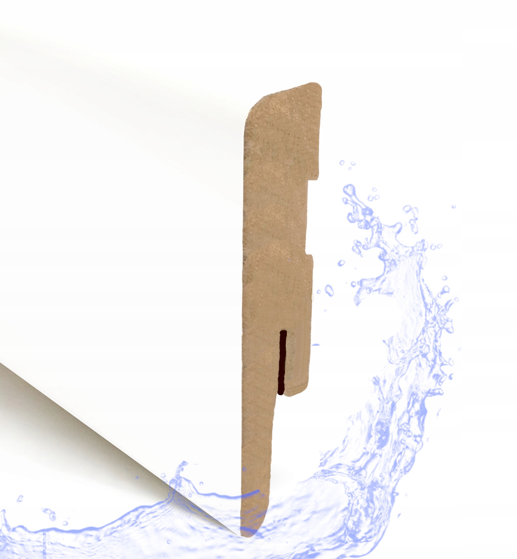 8 LISTWA PRZYPODŁOGOWA MDF BIAŁA Połysk COKÓŁ 80 Kolekcja PAINT ME