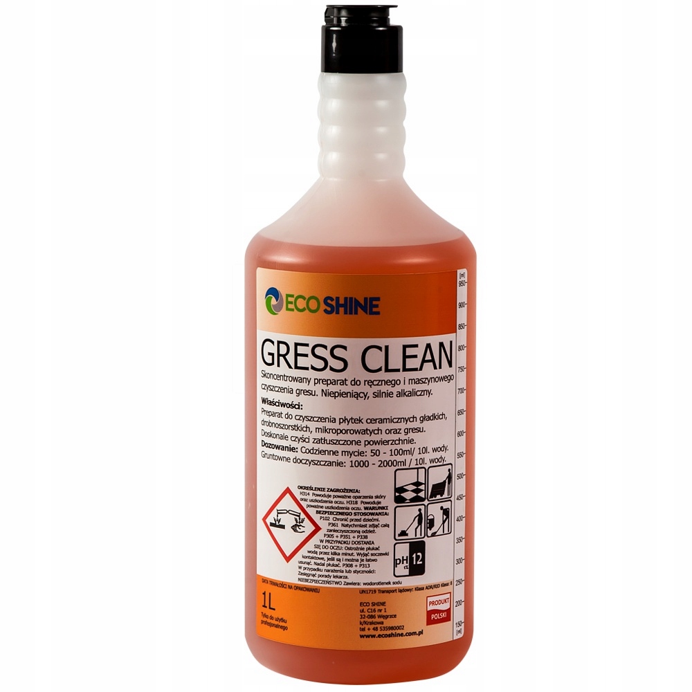 

Eco Shine Gress Clean 1L Mycie Gresu Koncentrat