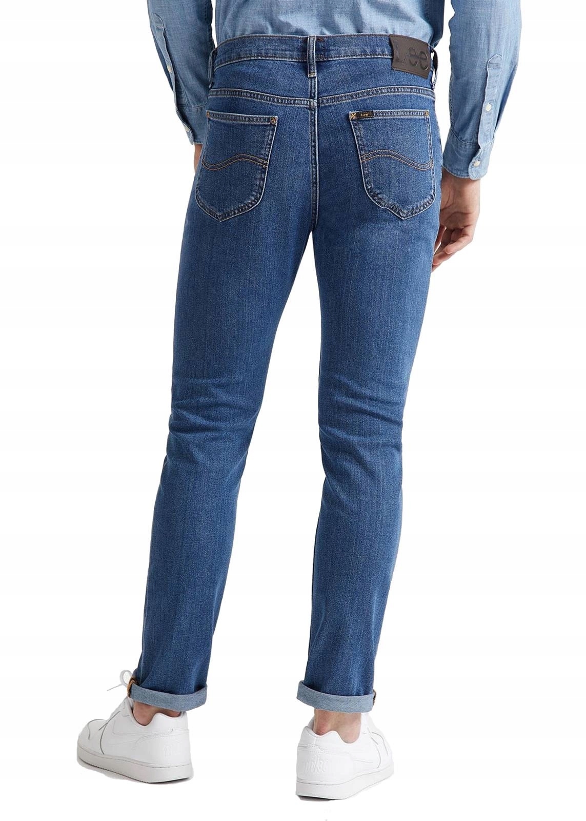 Męskie jeansy zwężane Lee Rider MID Stone L701MG44 34/32