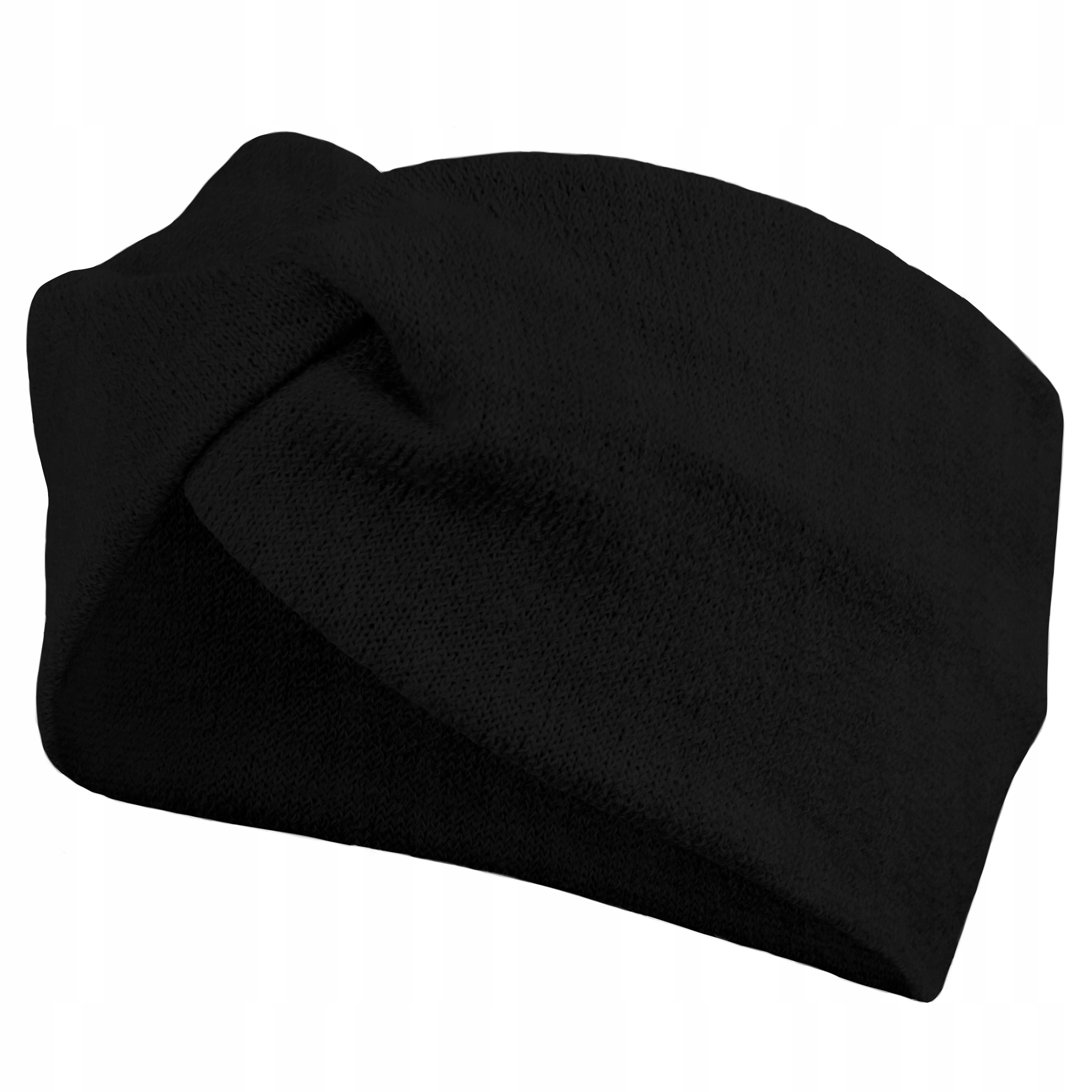 

Damska przepaska na głowę turban z dzianiny czarna