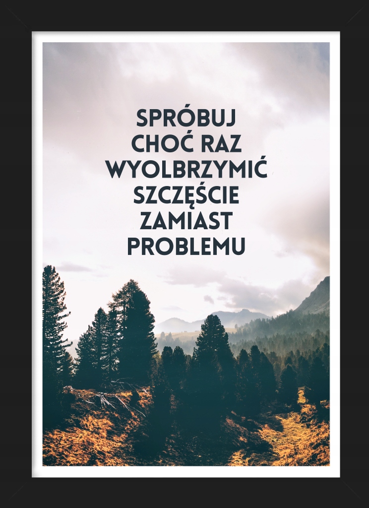 

Spróbuj choć raz... plakat w czarnej ramce