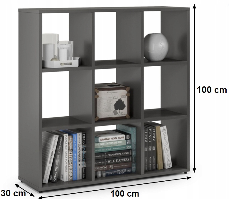 Regał Modułowy 3.3, Komoda Grafit Kod producenta M3.3B