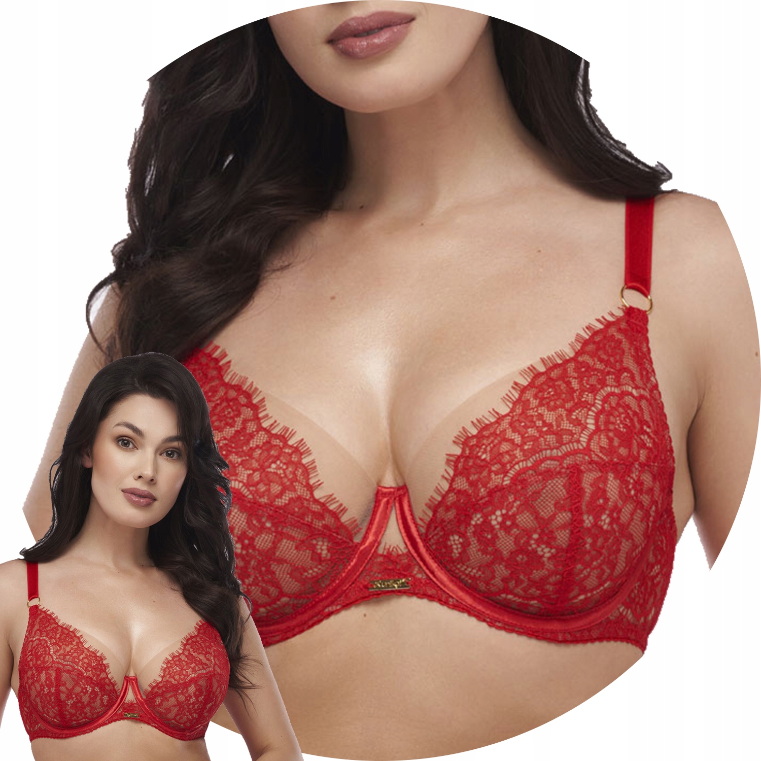 Unikat Juliet Měkká podprsenka červená 70E