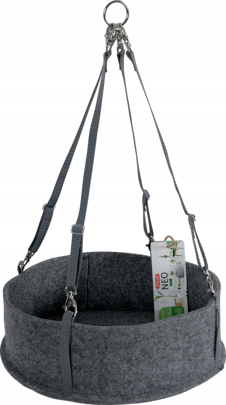 Levně Látková houpací síť Neo pro hlodavce šedá 28 cm