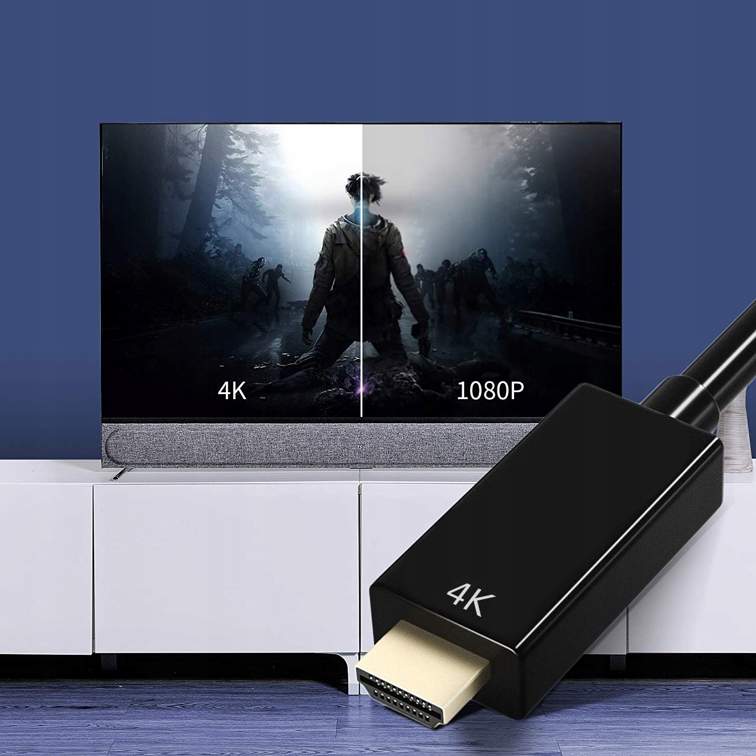 KABEL DISPLAY PORT do HDMI DP DisplayPort 4K Stan opakowania oryginalne