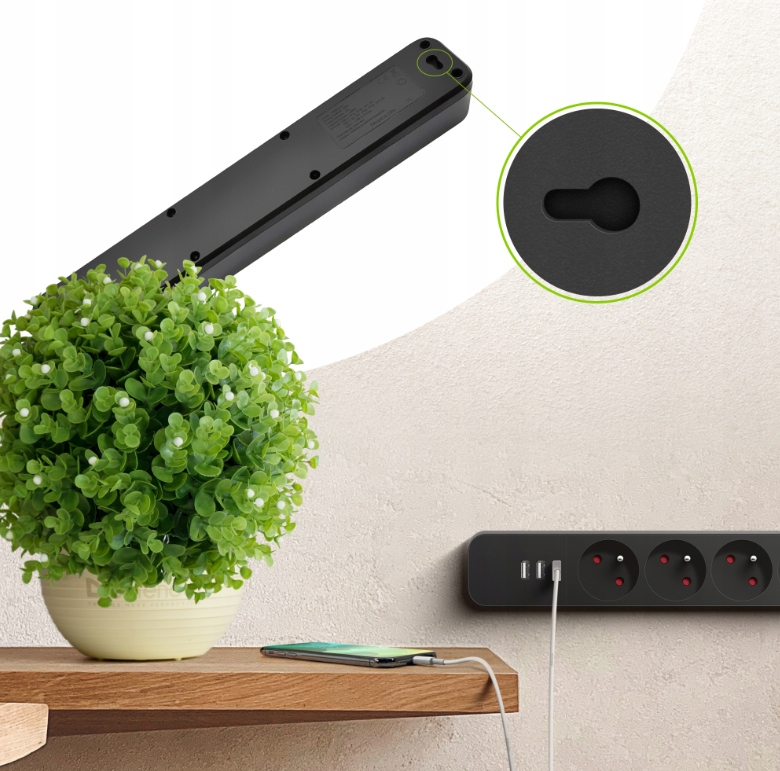 LISTWA ZASILAJĄCA PRZEDŁUŻACZ 3xUSB Z WŁĄCZNIKIEM ANTYPRZEPIĘCIOWA 1,5m Kod producenta LISTWA Z WŁĄCZNIKIEM ANTYPRZEPIĘCIOWA 1,5m