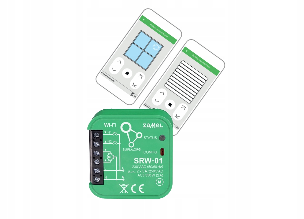 

Sterownik do rolet dopuszkowy Supla Wi-Fi SRW-01