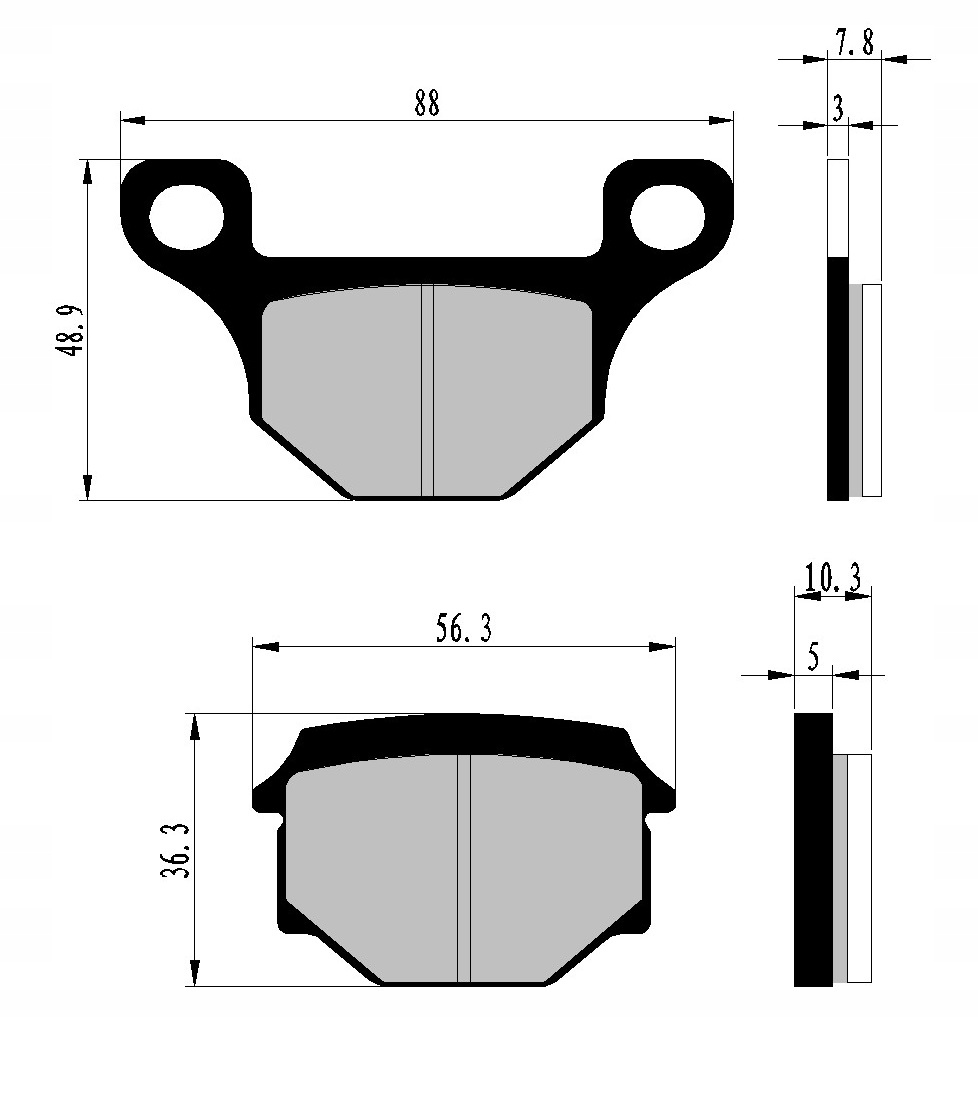 KLOCKI HAMULCOWE TYŁ APRILIA RX RS4 125 REPLICA 4T FA93 Producent Nistal