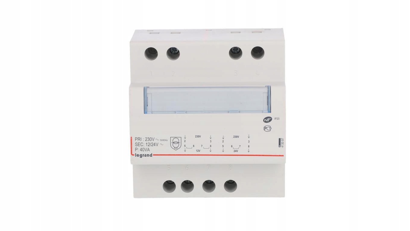 Transformator bezpieczeństwa modułowy TR340 230/12/24V 40VA 413097