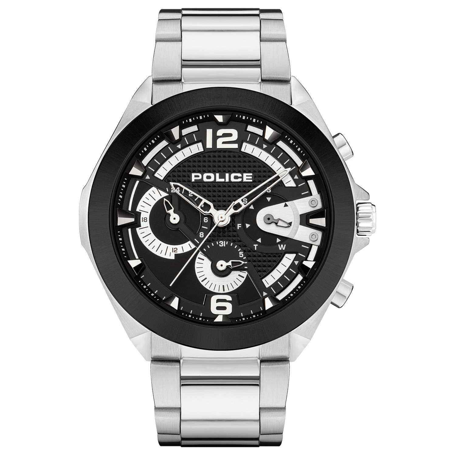 Pánské Hodinky Police PL.PEWJK2108741 stříbrný náramek