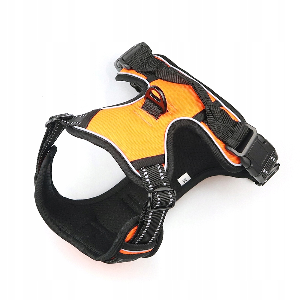 Szelki easy walk dla psa pomarańczowe,odblaskowe, husky, amstaff ,rozmiar L