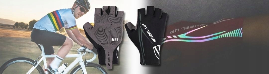 RĘKAWICZKI ROWEROWE MĘSKIE BEZ PALCÓW RĘKAWICZKI ROWEROWE ŻELOWE SPORTOWE L Typ Krótkie