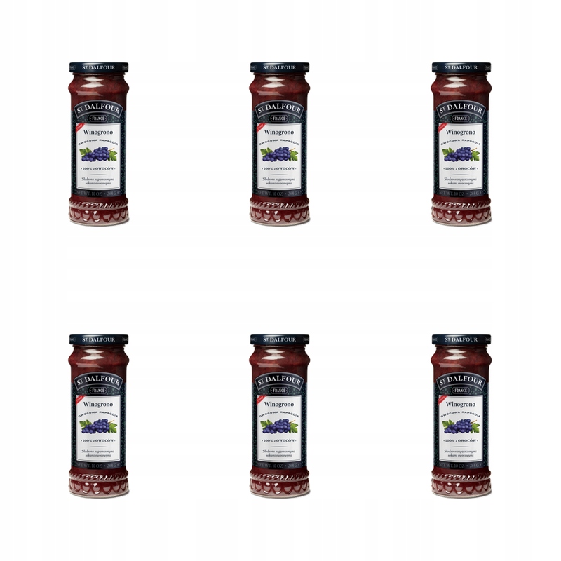 St.Dalfour – Ovocná rapsodie Hroznové Víno 284 g X6