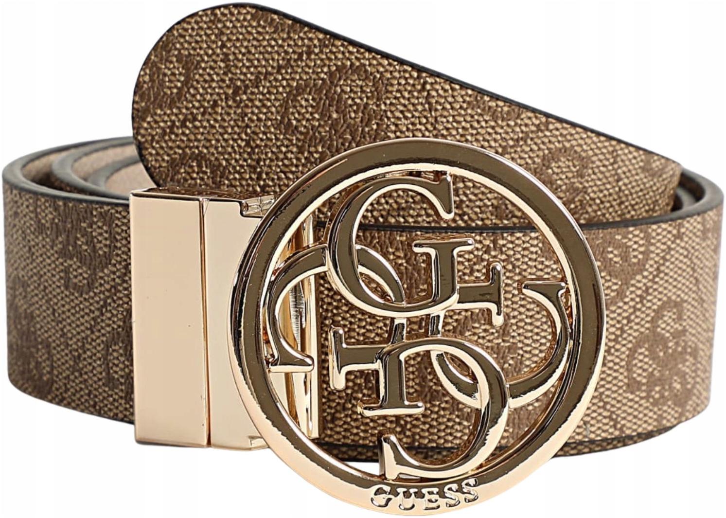 Pásek Guess BW9166 P4235 Elegantní Ke Kalhotám S Přezkou Hnědý