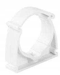 UCHWYT DO RUR ELEKTROINSTALACYJNYCH ZAMYKANY BIAŁY UZE-32 (PACZKA 50SZT.)
