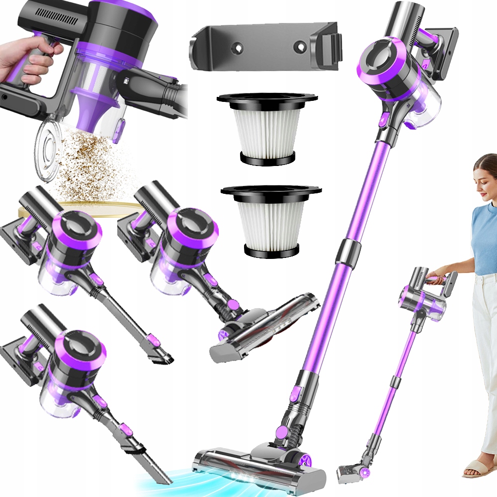 Vysavač Vertikální Bezsáčkový Cyklonový Výkonný 30 Kpa