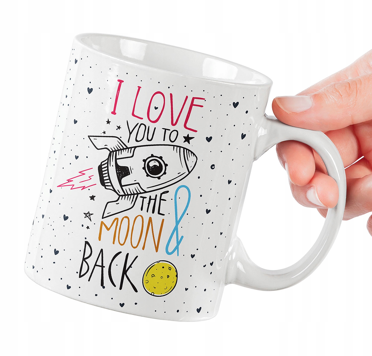 KUBEK NA WALENTYNKI I LOVE YOU TO THE MOON & BACK PREZENT JAKOŚĆ