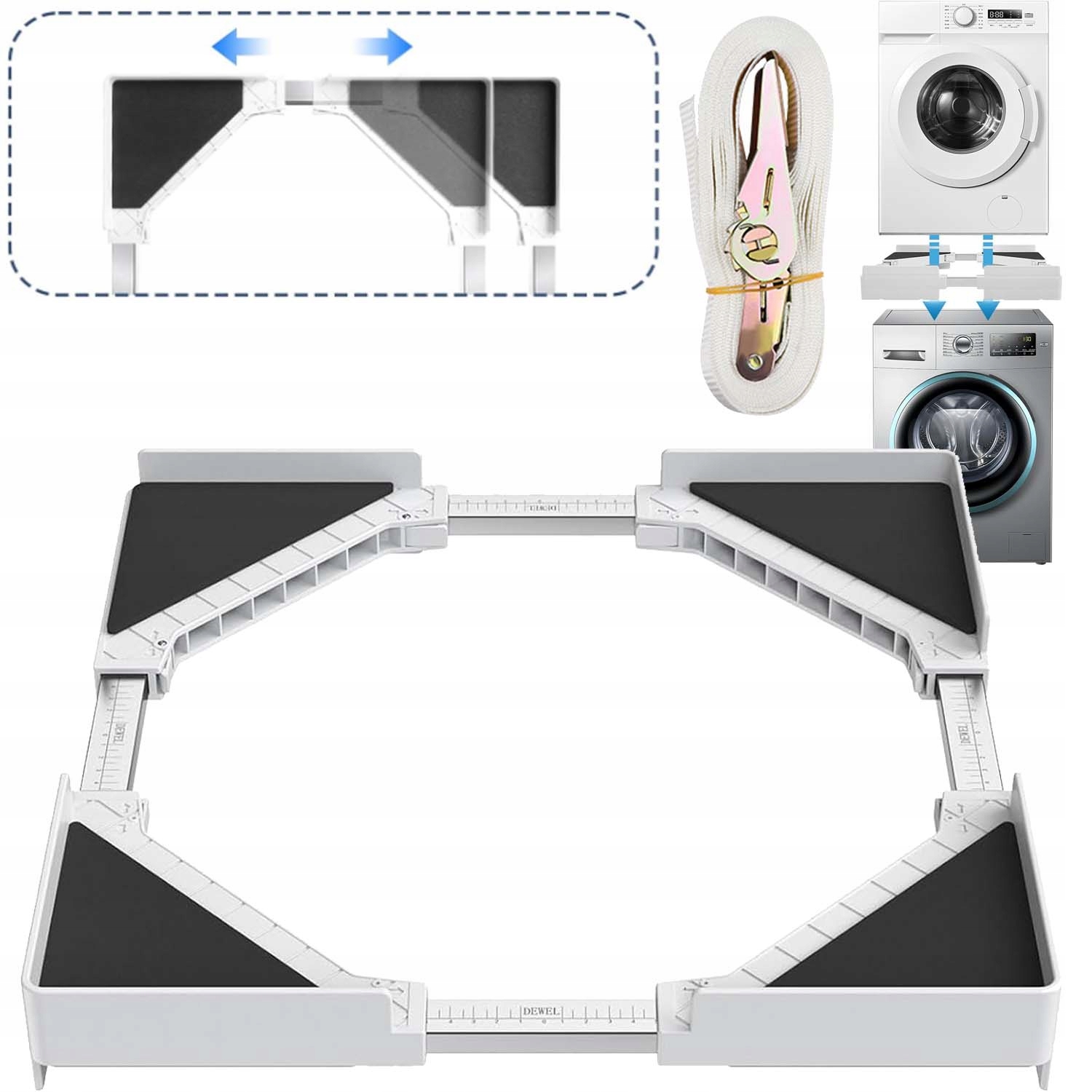 Łącznik Pralki Z Suszarką Stojak Do Ustawiania Pralki I Suszarki 46-66CM
