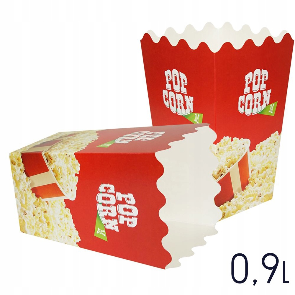 Opakowanie na POPCORN - poj. 0,93 litra - 100 szt. Kod producenta kubek-popcorn-sredni