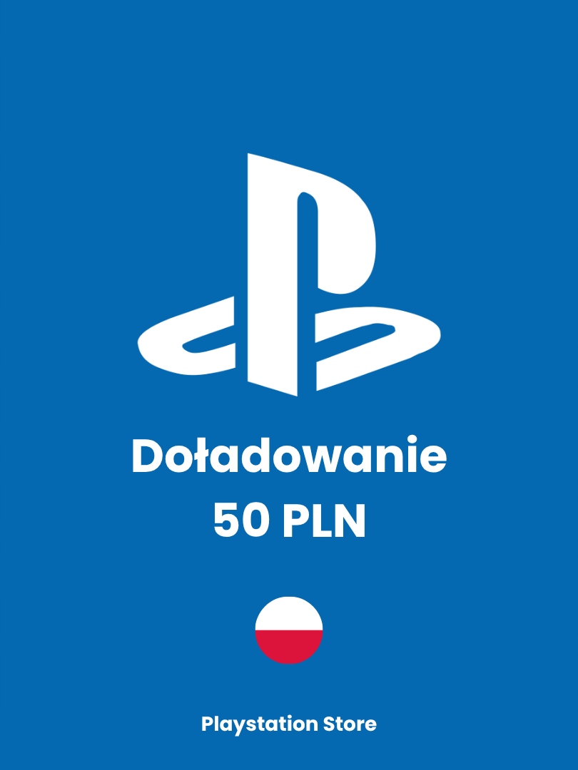 PLAYSTATION STORE DOŁADOWANIE CYFROWE 50 PLN PS4 PS5