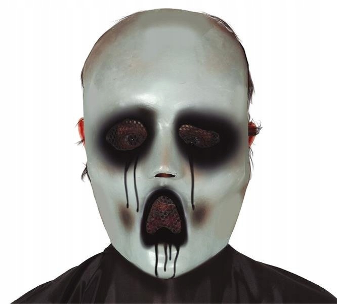 MASKA SZARA SZARY UPIÓR UPIORA MORDERCA HALLOWEEN