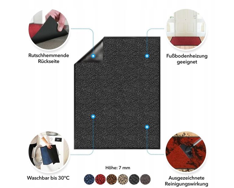 Wycieraczka Peru 40x60 Brąz Rodzaj gotowa