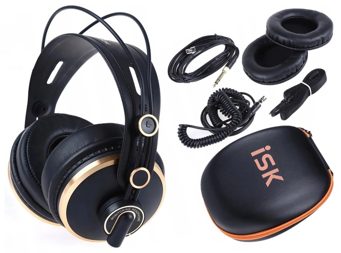 Słuchawki Nauszne Przewodowe Studyjne Isk HD9999 Zamknięte Wokółuszne Etui