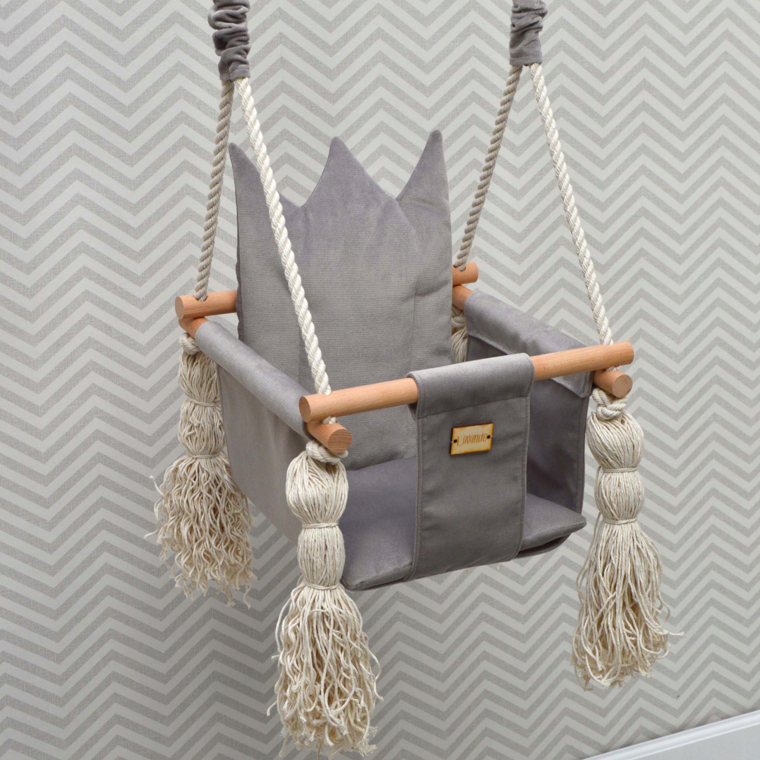 LAVANDO -HUŚTAWKA DLA DZIECI USZTYWNIONA WELUR MIX EAN (GTIN) 8775029927202