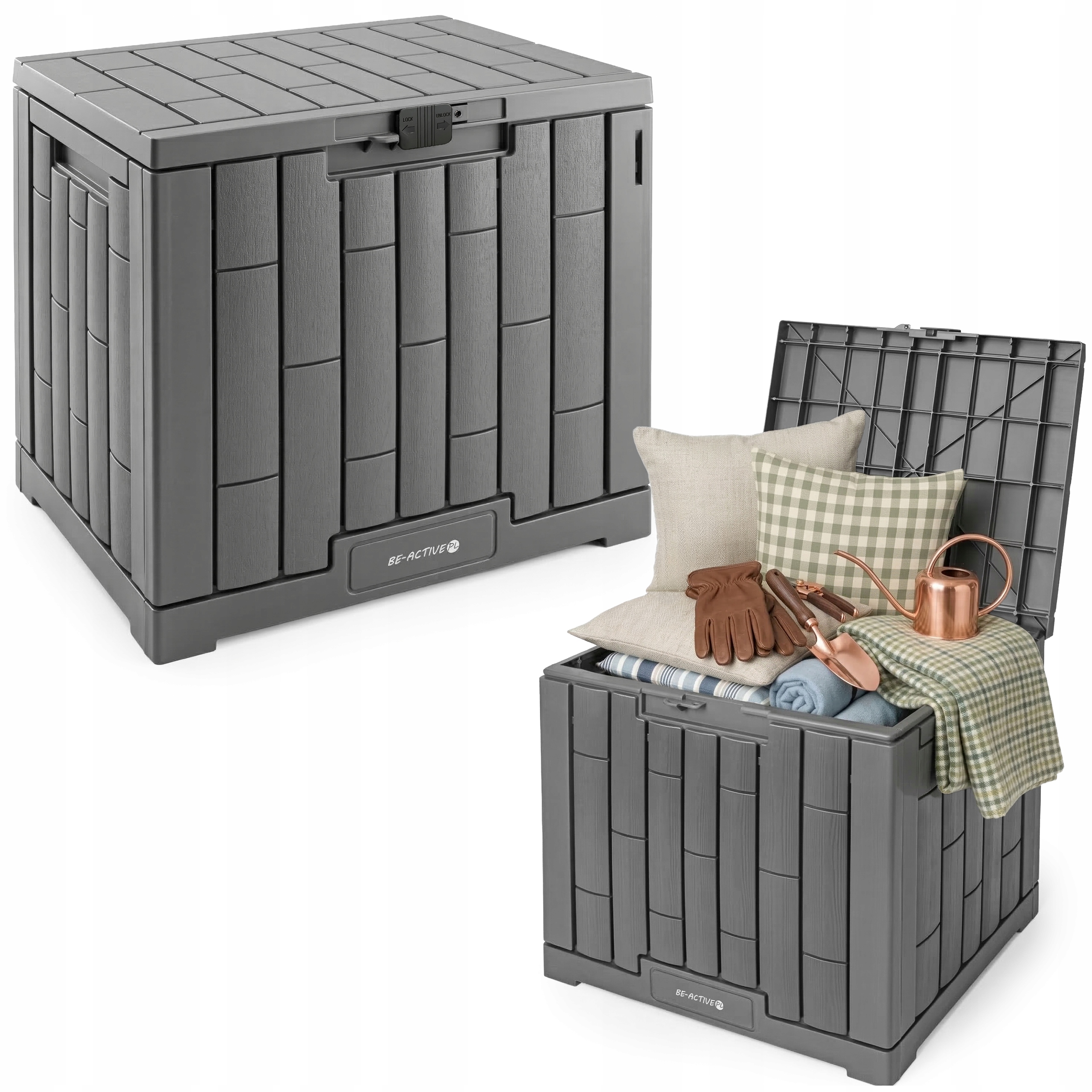 Zahradní Truhlík Balkonový Kufr Úložný Prostor Do Zahrady Na Balkon 113 L, Robustní